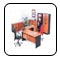 Office furniture , desk , filing cabinet , chair , credenza , work station . Office .
